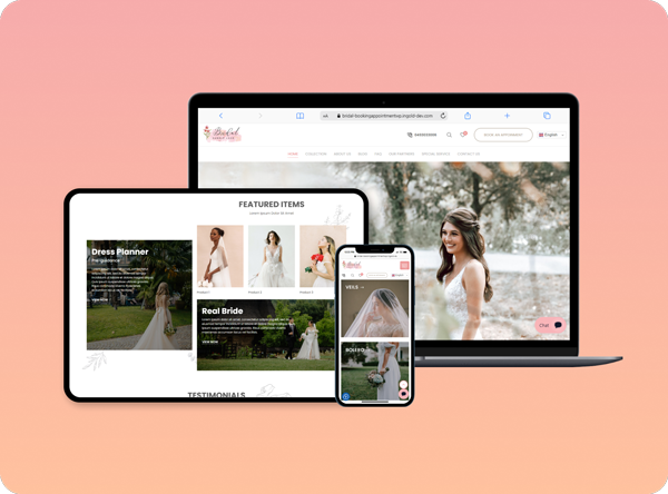 Bridal Web Designing Template Bridal Web Designing Template