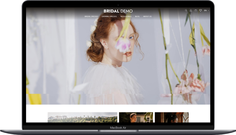 Shopify Bridal Template Design and Development - Bridal Commerce Shopify Bridal Template Design and Development - Bridal Commerce