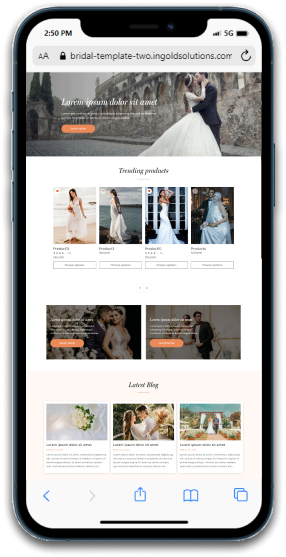 Shopify Wedding Template Design and Development Agency